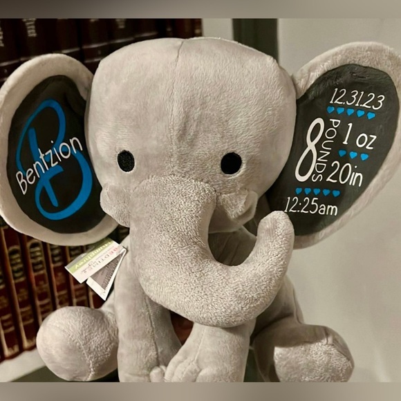 Customized birth announcements keepsake elephant - Picture 1 of 1